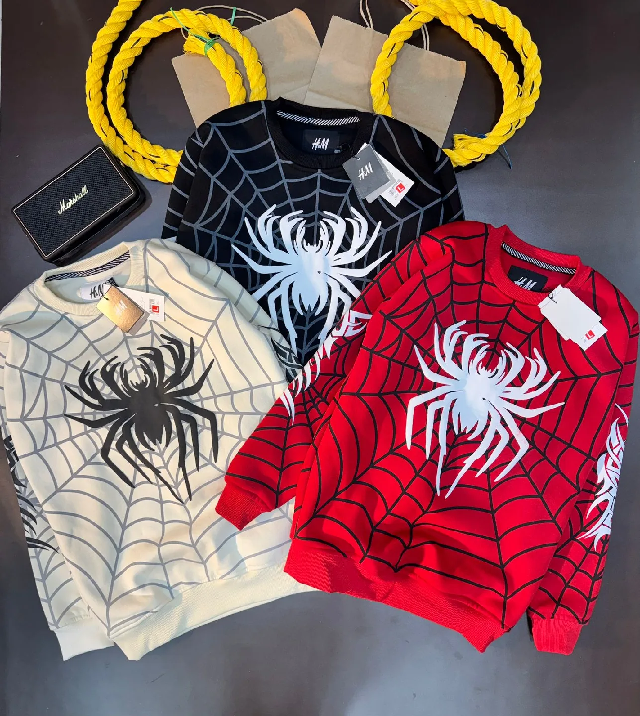 H&M Spiderweb Print Sweatshirt thumbnail