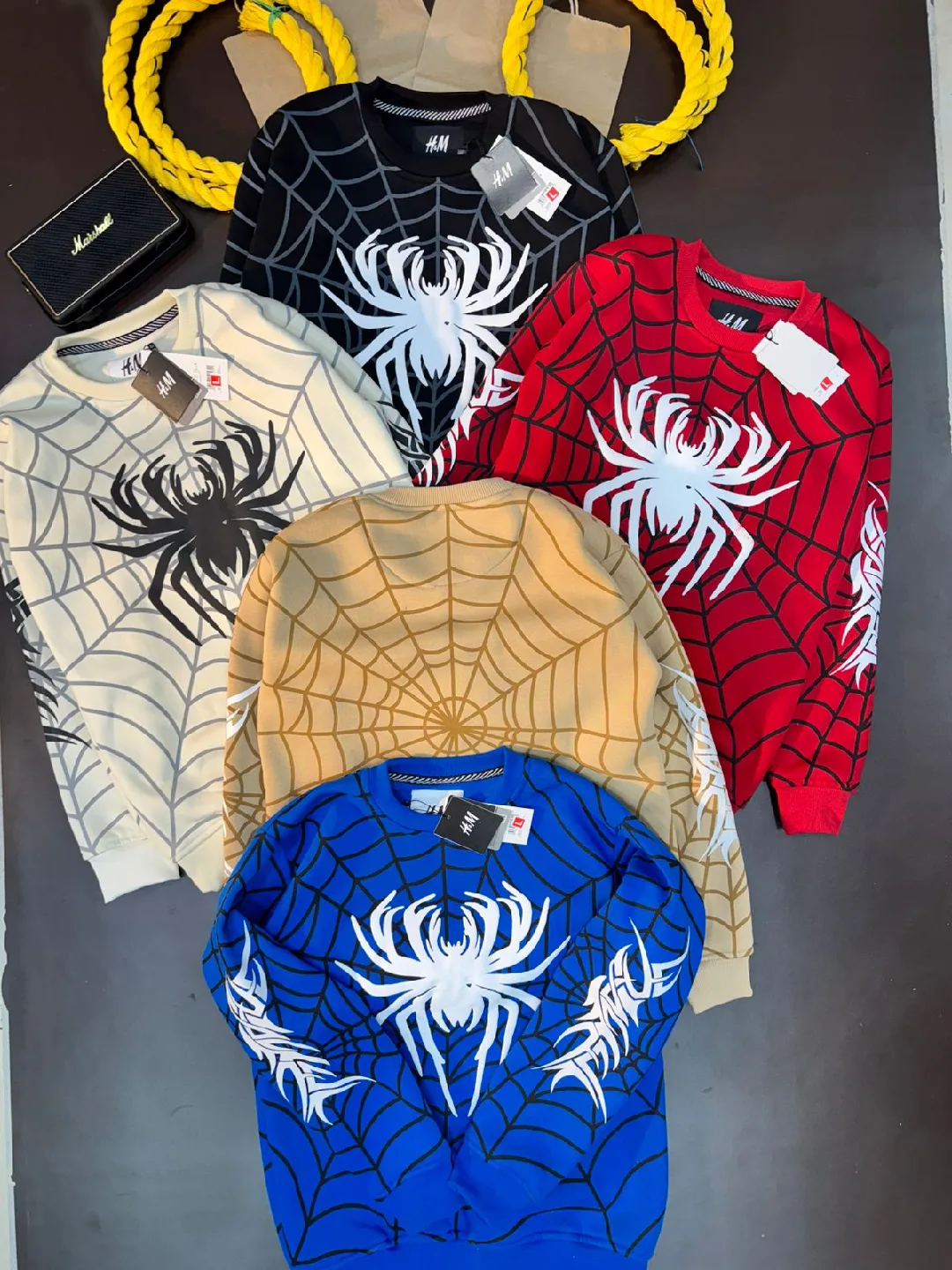 H&M Spiderweb Print Sweatshirt image indicator(2)