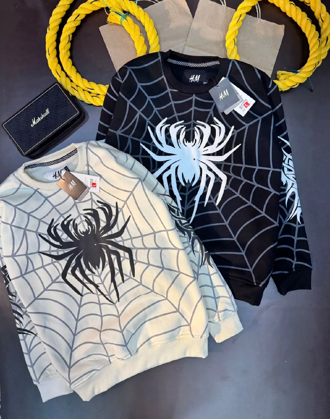 H&M Spiderweb Print Sweatshirt image indicator(3)