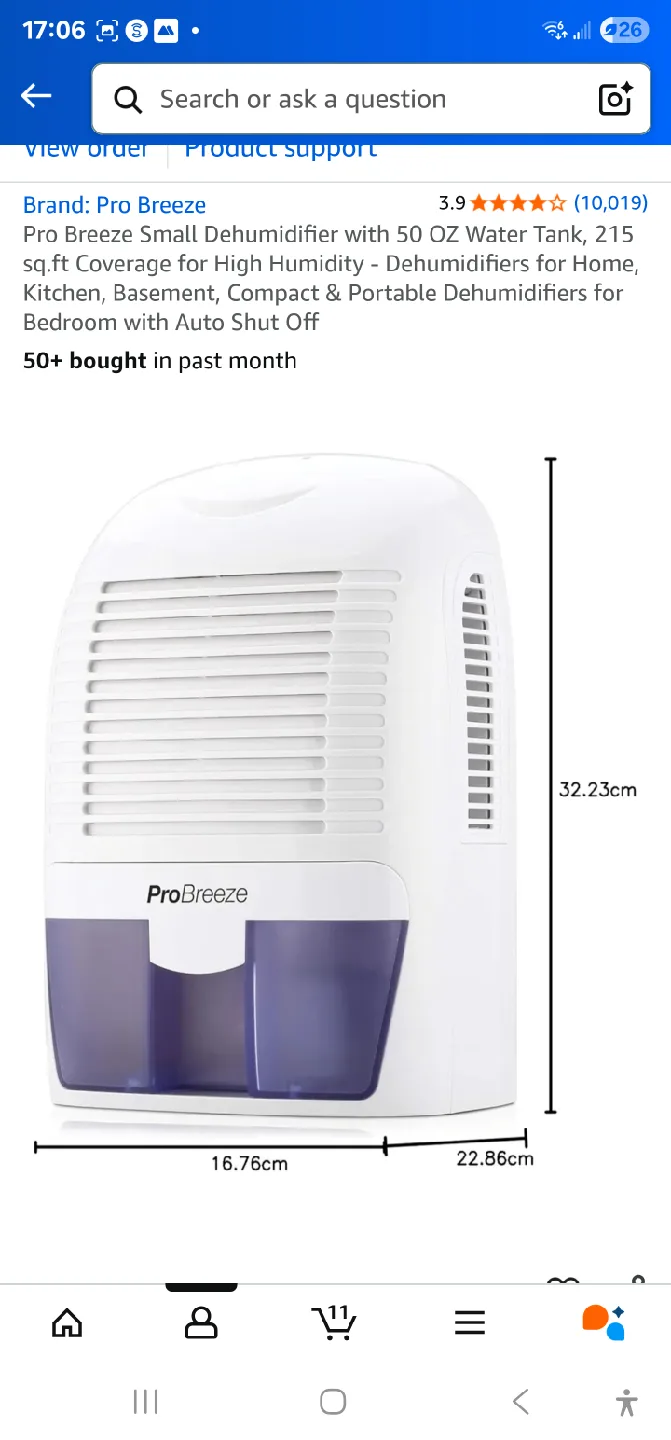 Pro Breeze Small Dehumidifier image indicator(2)