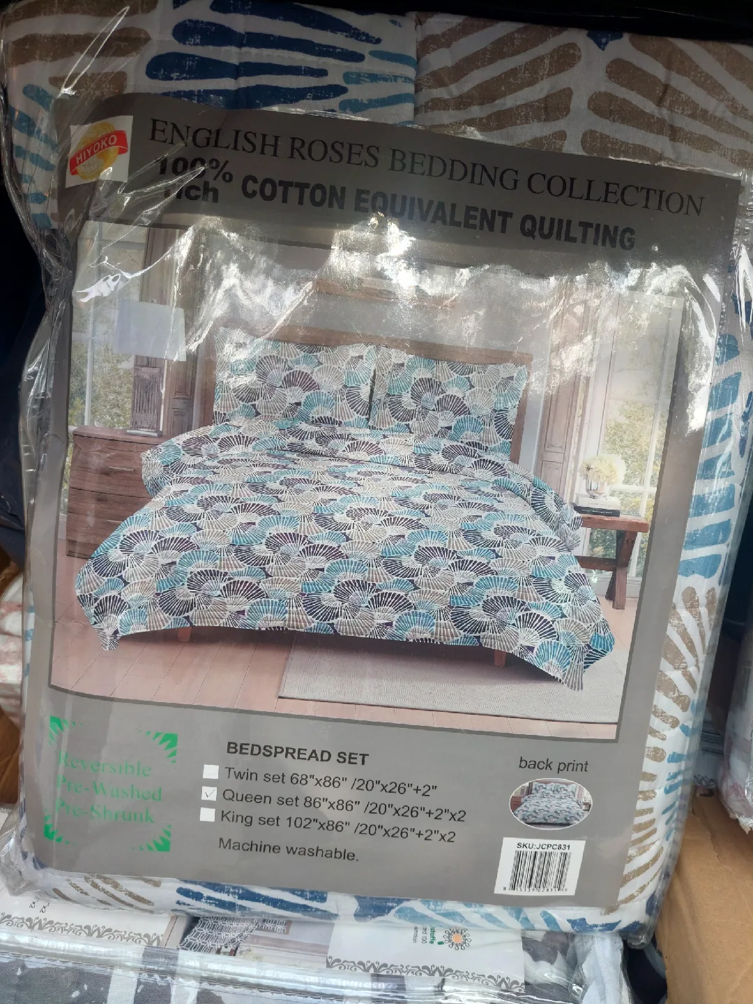 HIYOKO English Roses Queen Bedspread Set thumbnail