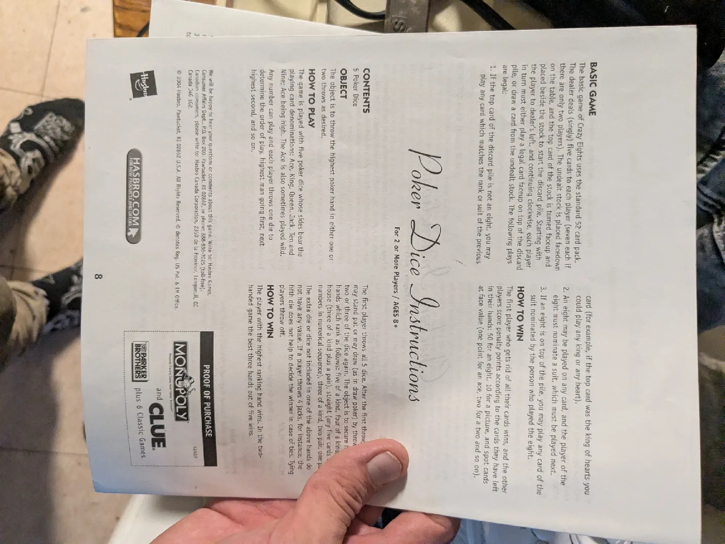 Parker Brothers Wooden Chest Monopoly/Clue +6 Games image indicator(8)