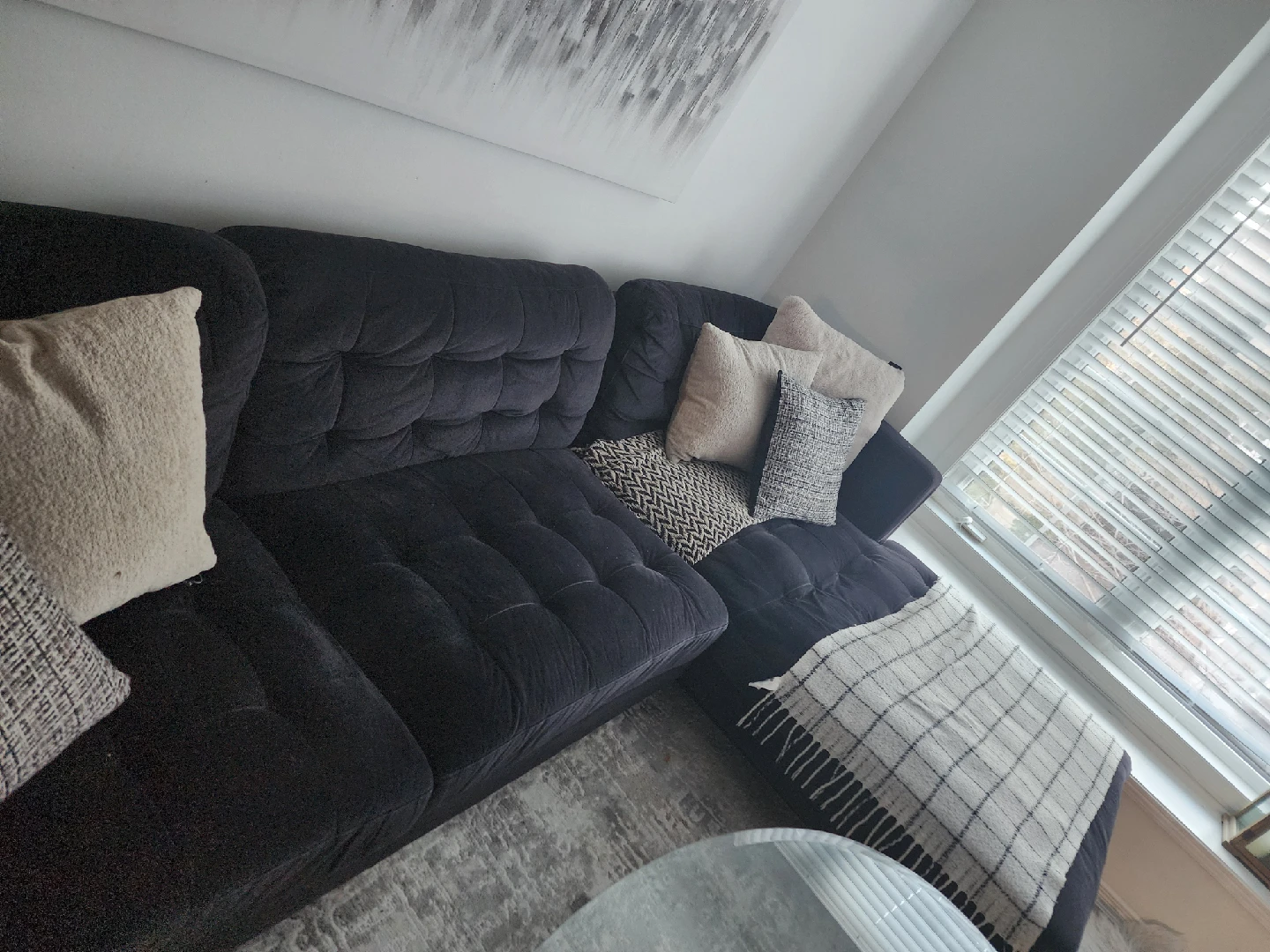 Black Sectional sofa