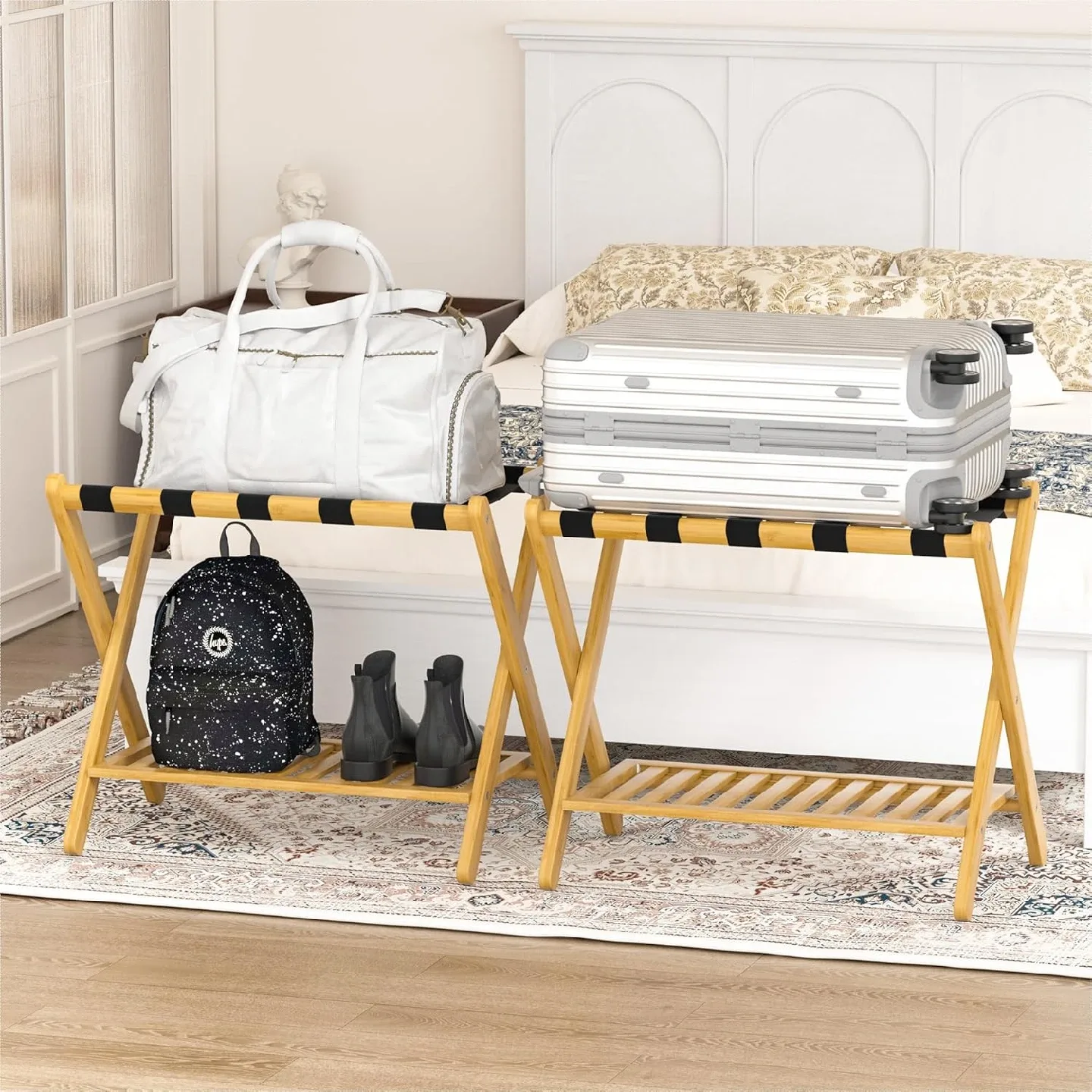 Luggage Rack Suitcase Stand BNIB image indicator(5)