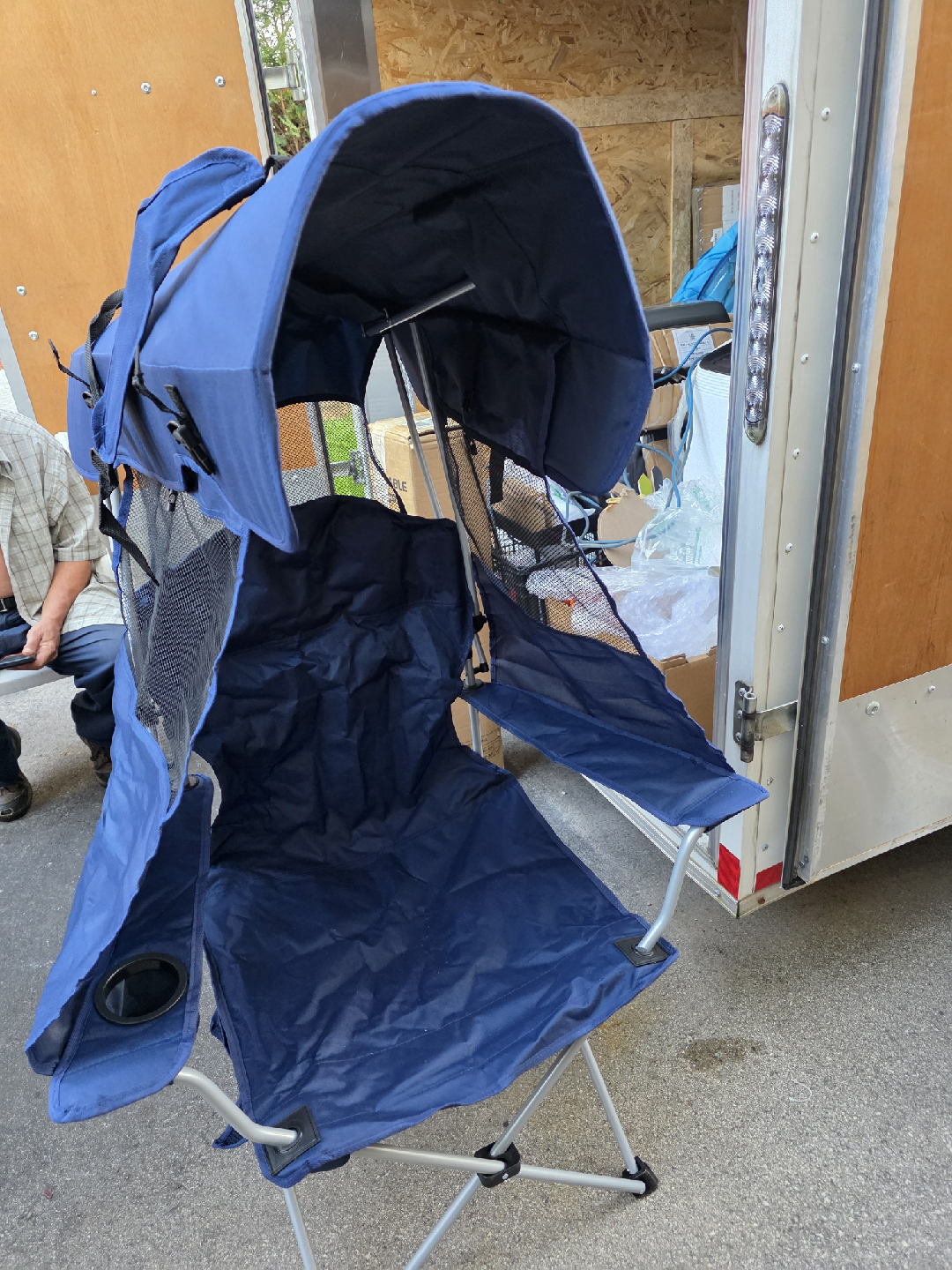 Blue Canopy Camping Chair