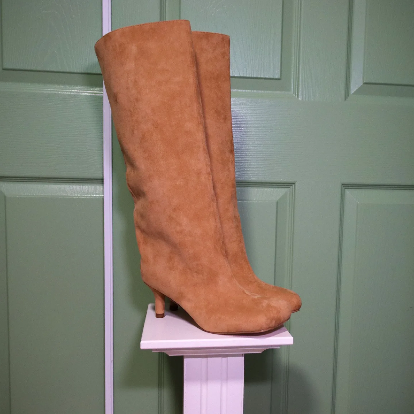 Women's Faux Suede Boots - Size 10 image indicator(2)