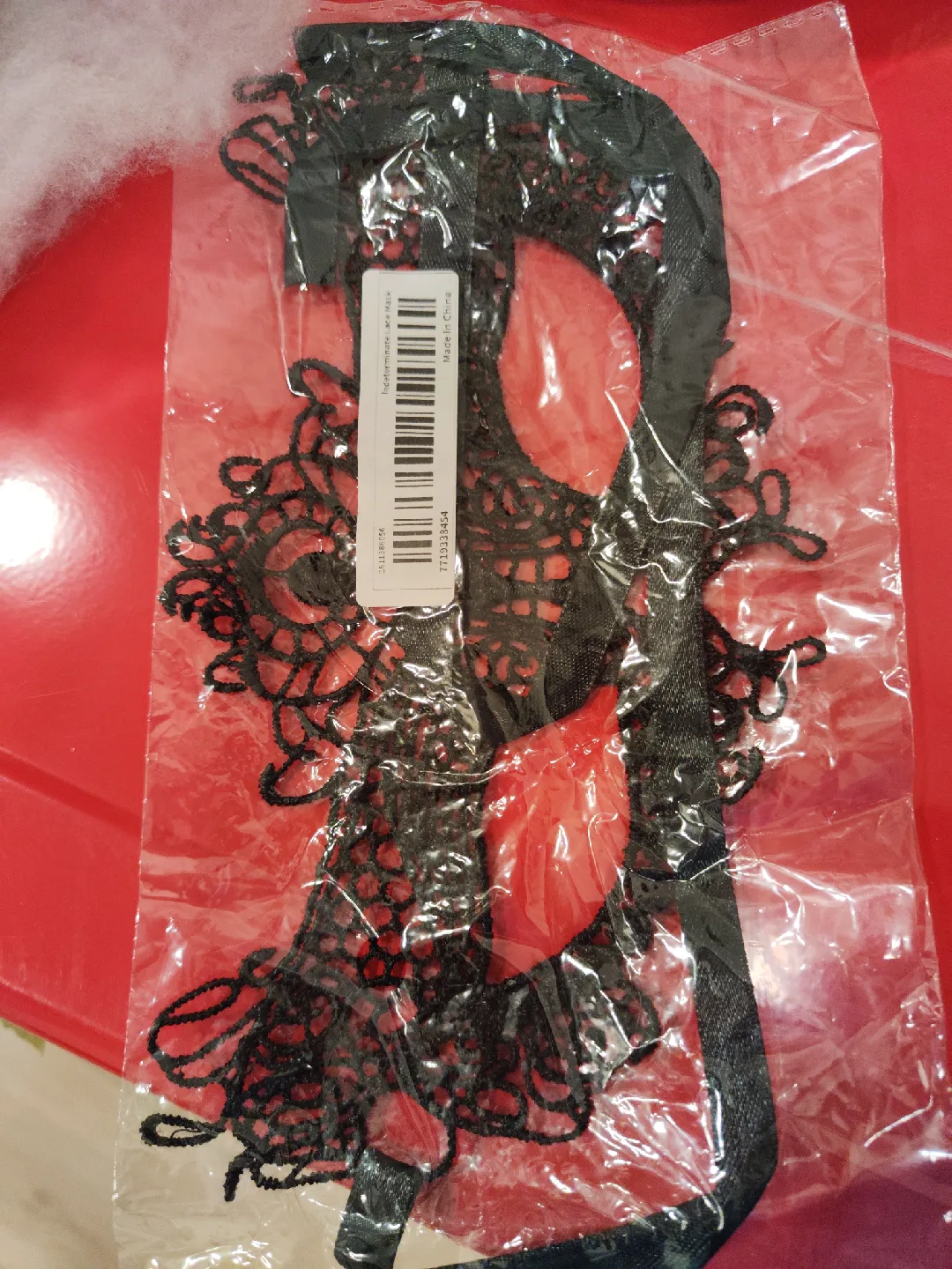 Black Lace Masquerade Mask - New in Package thumbnail