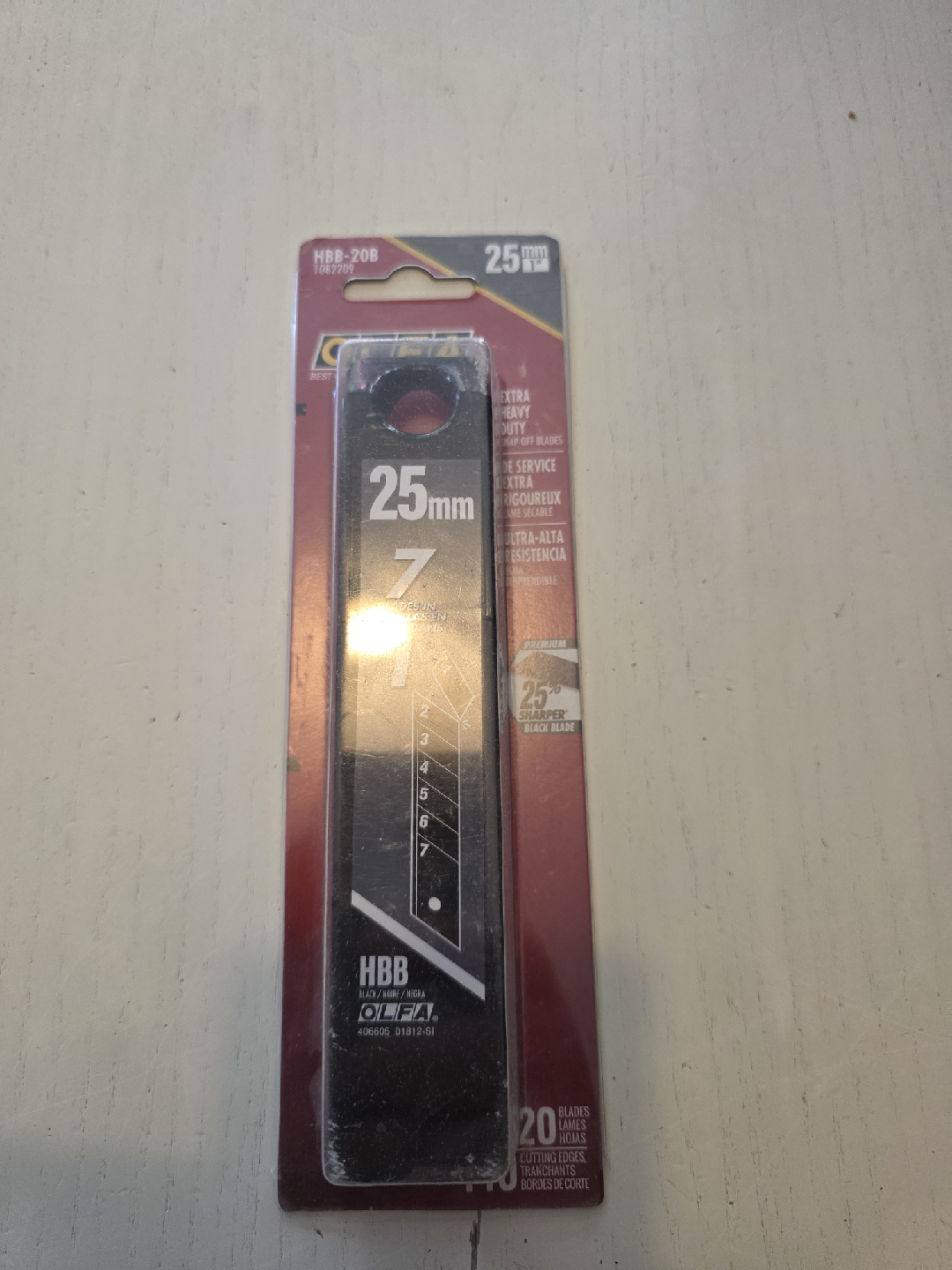 Olfa HBB-20B 25mm Black Blade Refills - New