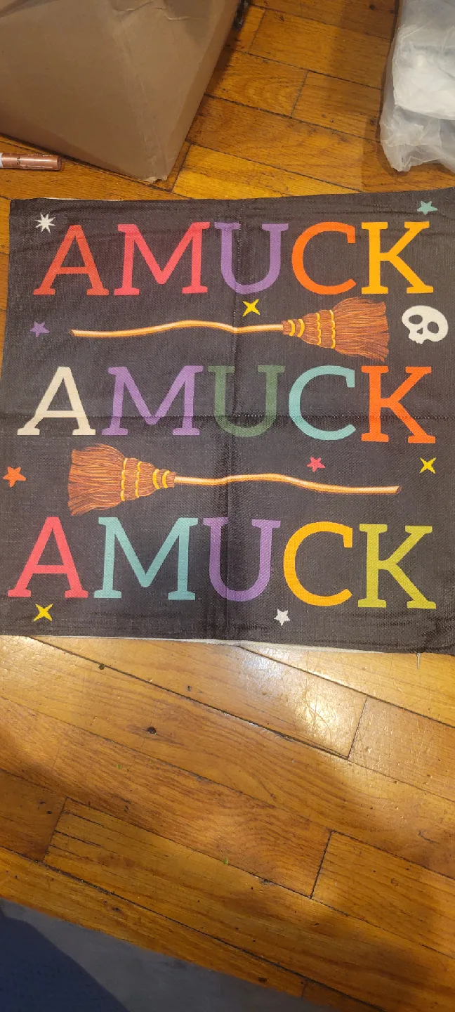 New Amuck Halloween Pillow Cover image indicator(2)