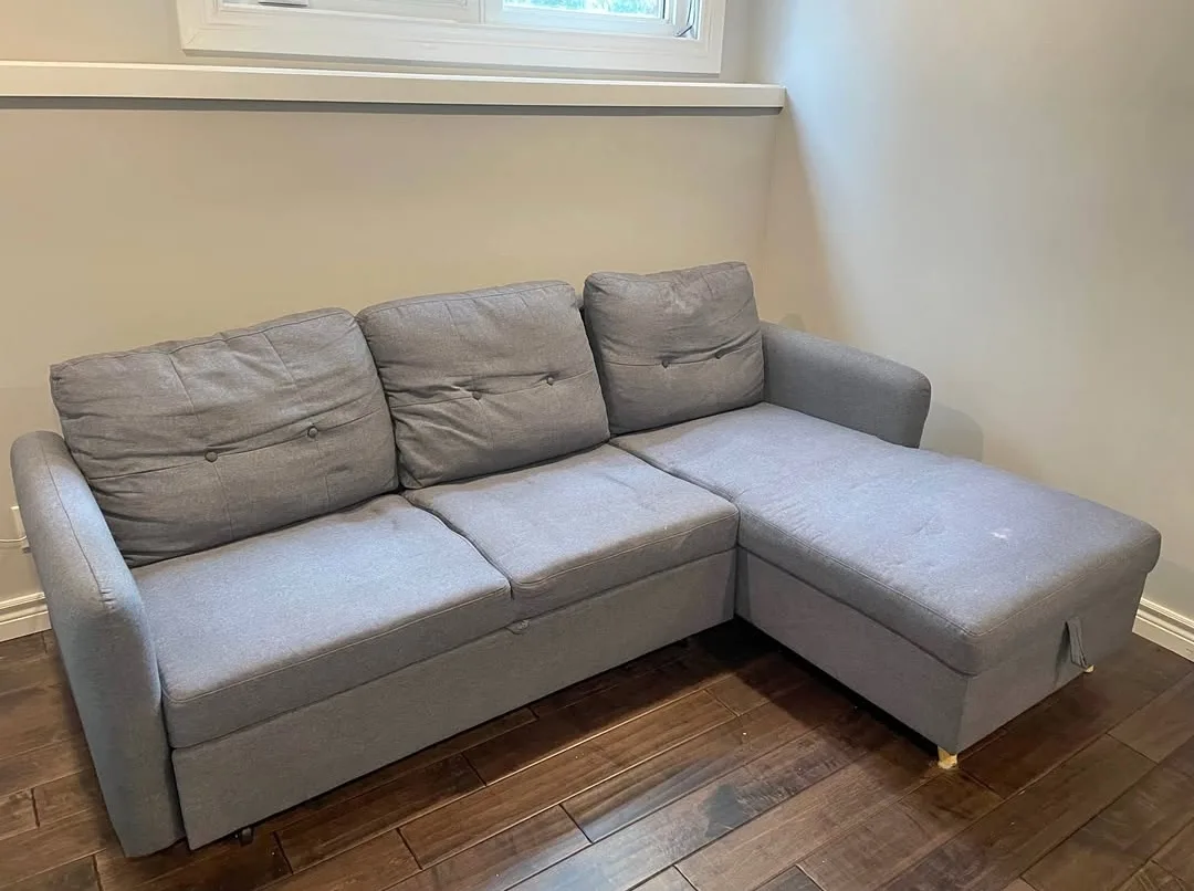 Grey Sectional Sofa with Storage image indicator(2)