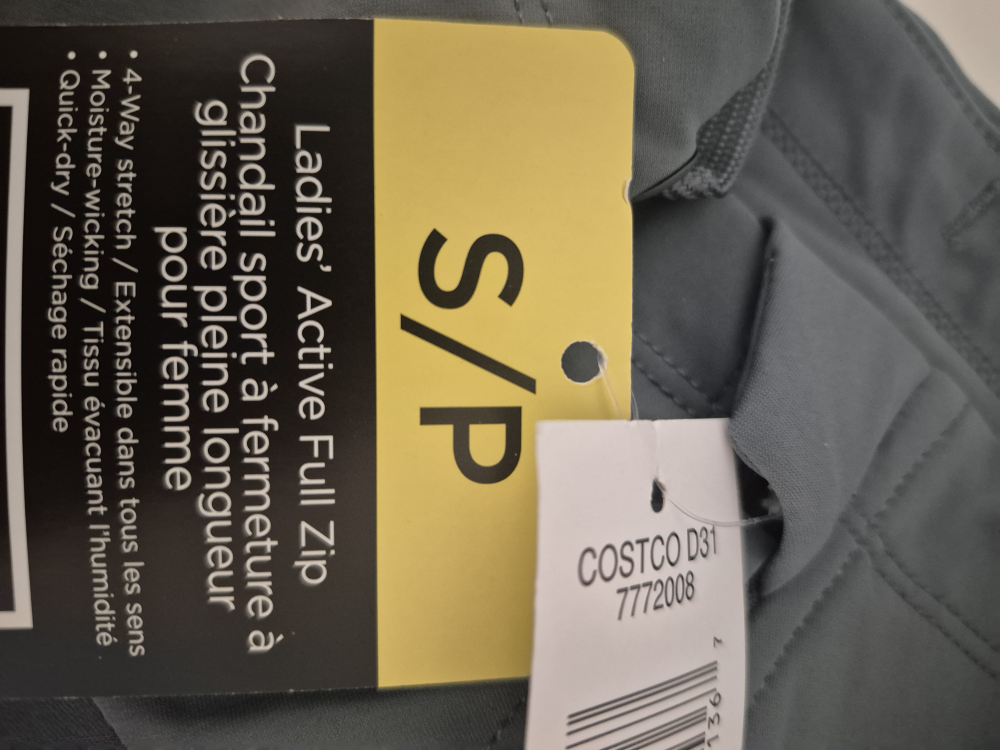 Kirkland Signature Ladies' Active Full Zip - Size S - photo 3