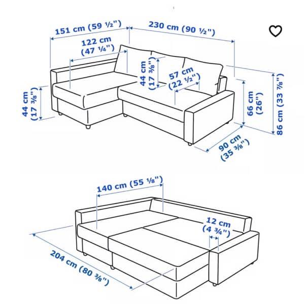 Grey Sleeper Sofa with Chaise - photo 3