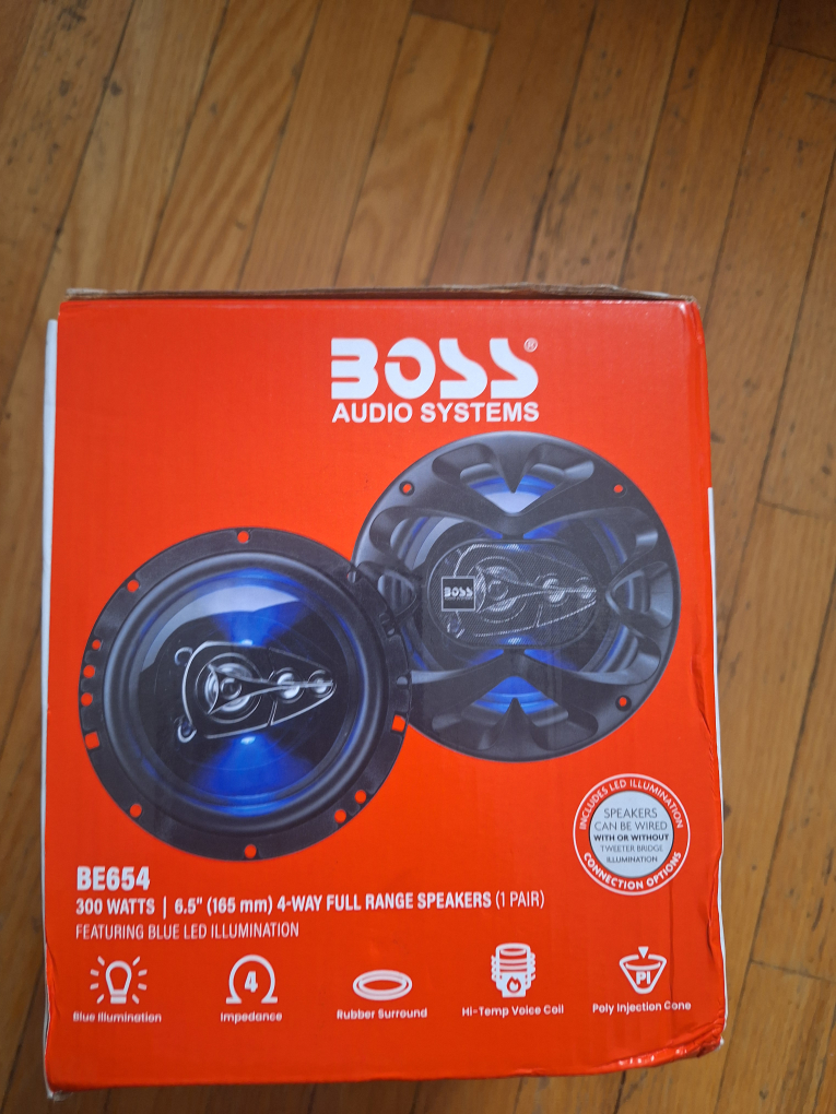 New BOSS BE654 6.5" 300W 4-Way Car Speakers - photo 2