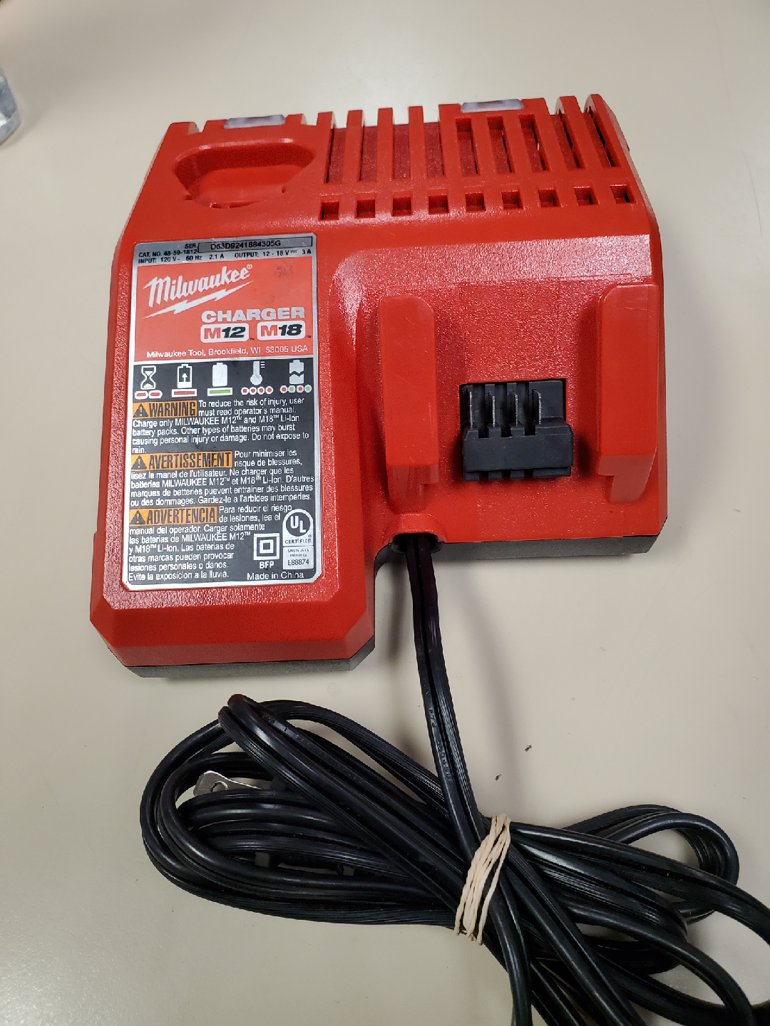 Milwaukee M12 M18 Battery Charger