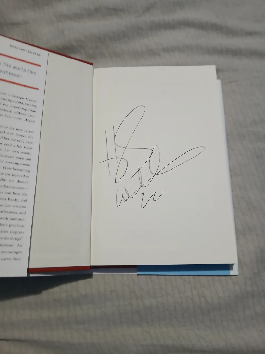Signed Hayley Wickenheiser "Over the Boards" Book image indicator(3)