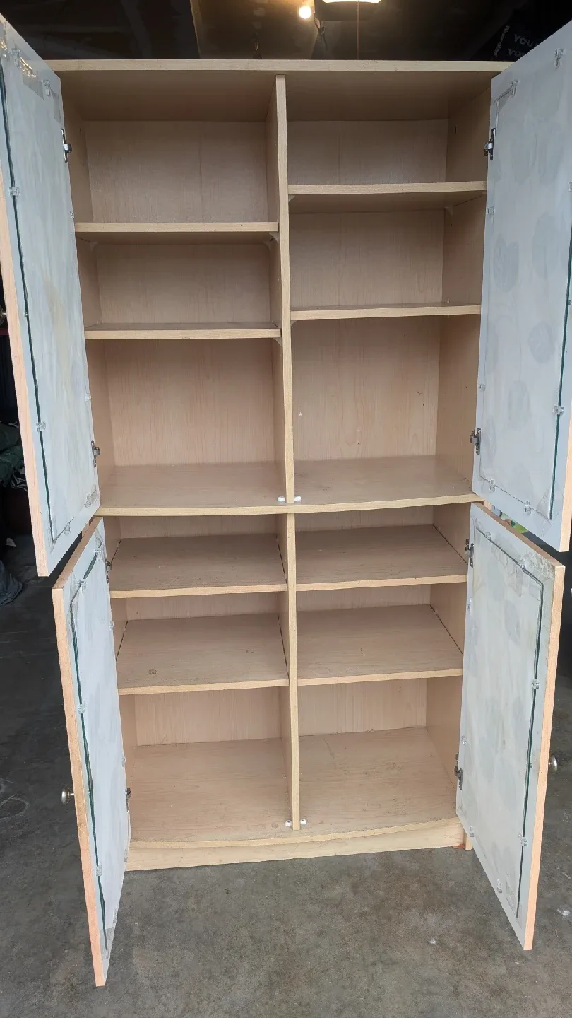 Wooden Cabinet with Floral Doors image indicator(4)