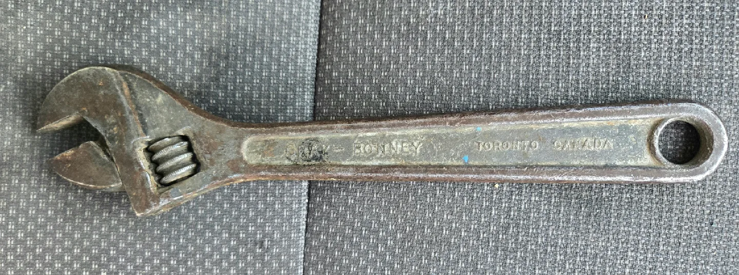 Vintage Gray-Bonney 12in Crescent Wrench image indicator(2)