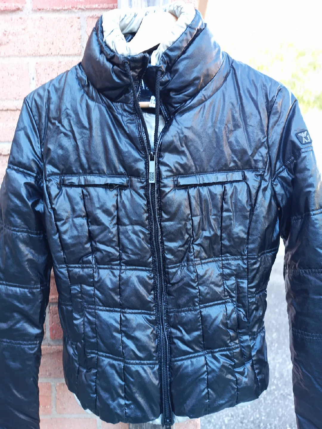 Black & silver Armani Jeans fall jacket thumbnail