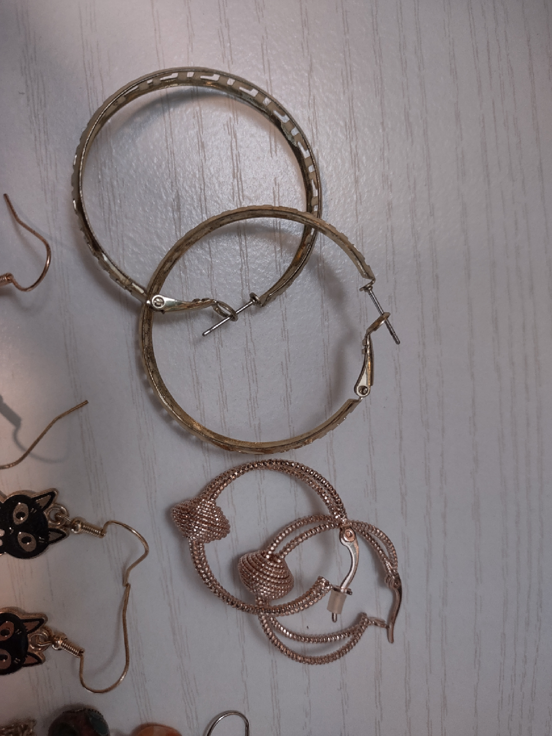 Assorted Earrings - Hoops, Cats, Dragons - photo 4