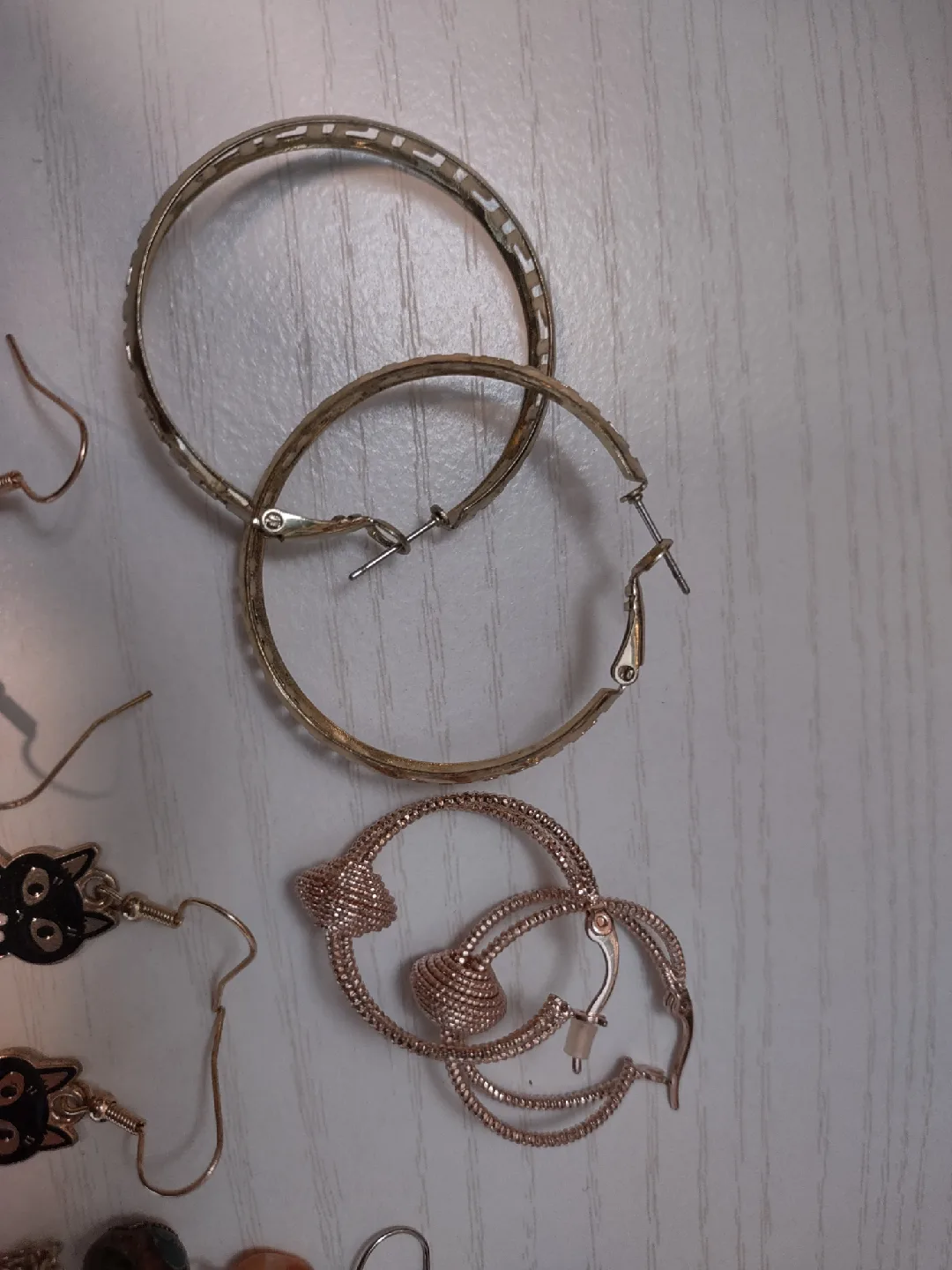 Assorted Earrings - Hoops, Cats, Dragons image indicator(4)