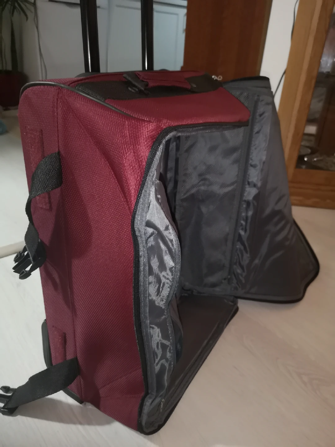 Carry On Suitcase - Maroon - photo 3