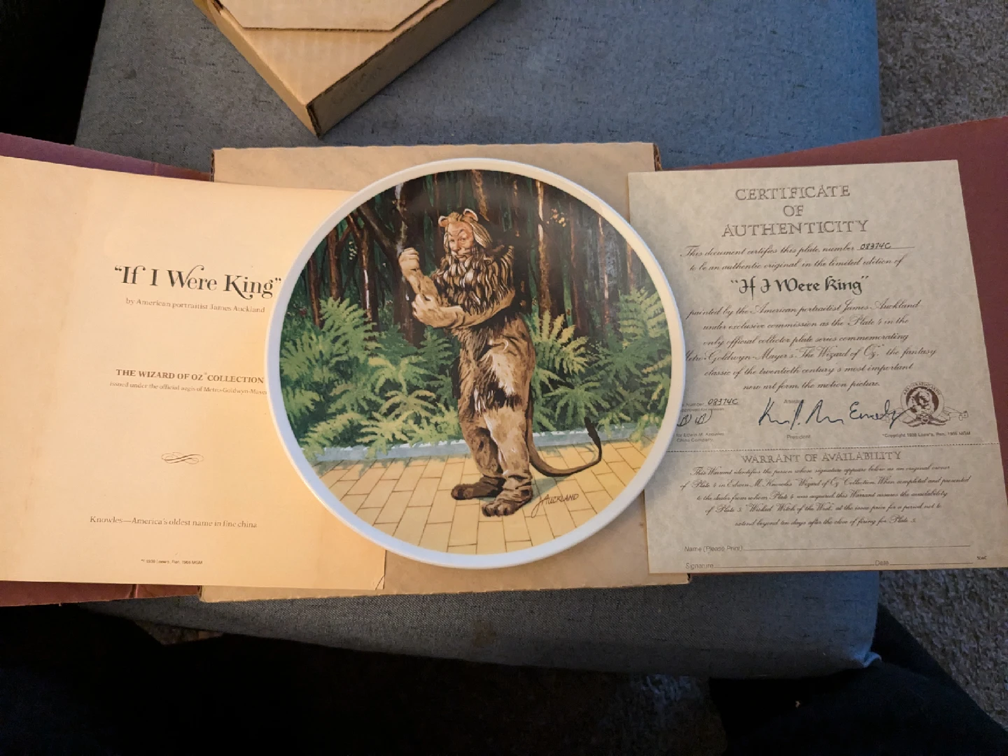 Wizard of Oz 1854 Knowles collection plates - photo 2