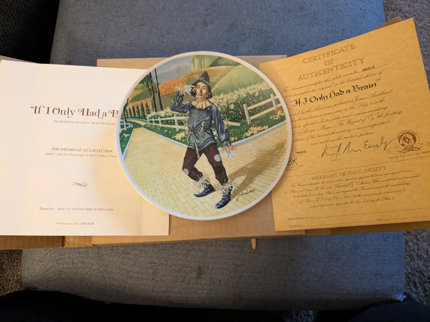 Wizard of Oz 1854 Knowles collection plates - photo 4