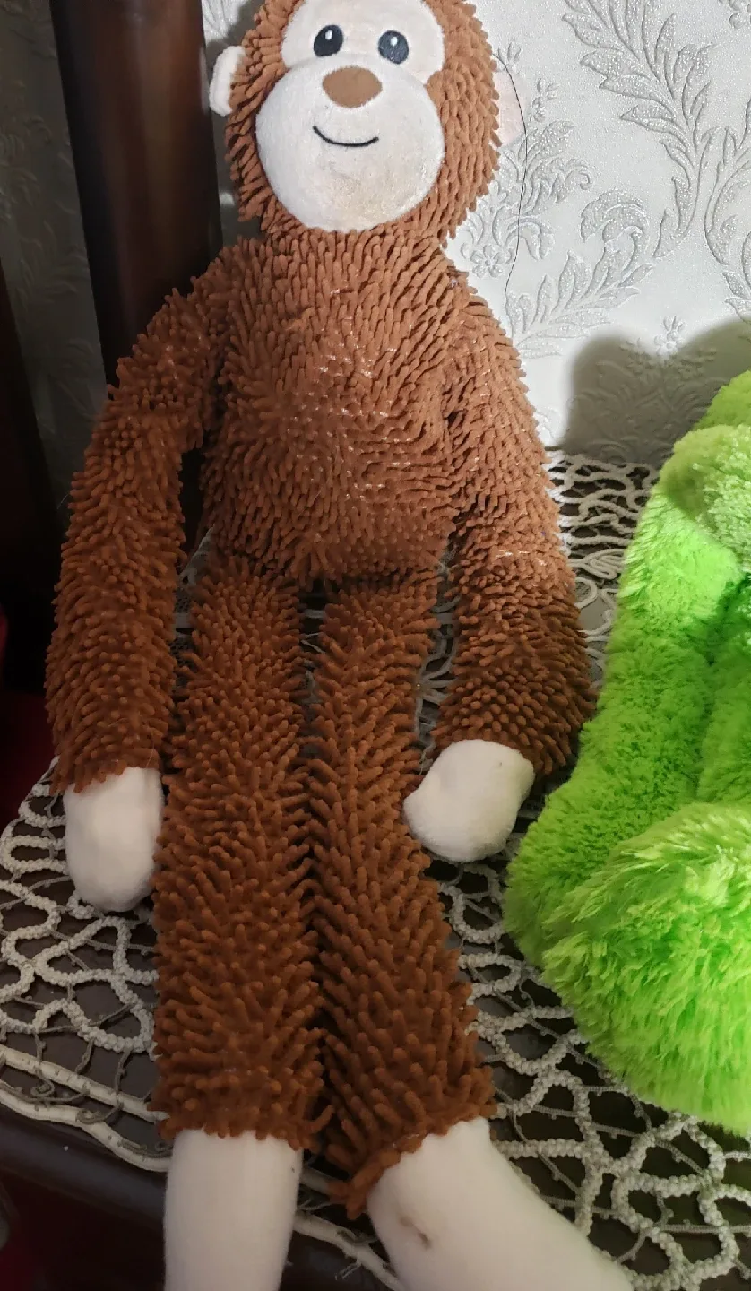 dog toys Plush Chicken Leg & Stuffed Monkey and Frog image indicator(4)