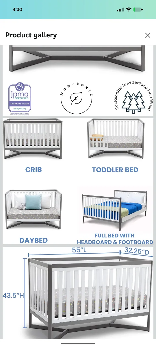 Delta Children 4-in-1 Convertible Crib image indicator(3)