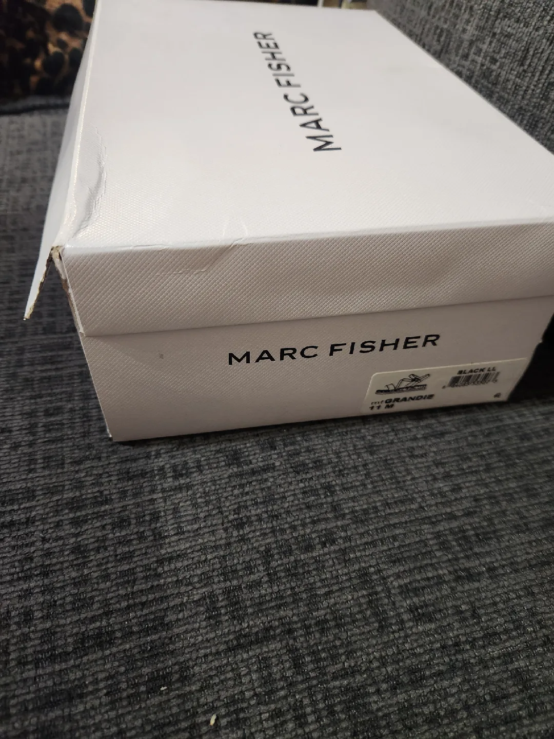 Marc Fisher Grandie Sandals - Black, Size 11 image indicator(3)