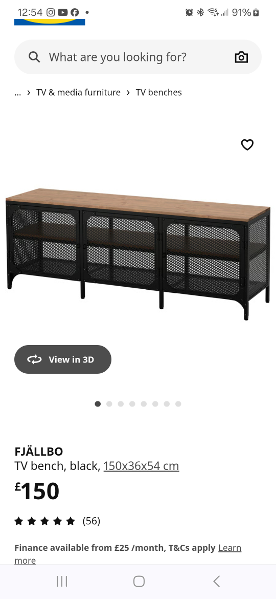 IKEA FJÄLLBO TV Bench & Coffee Table Set - photo 4
