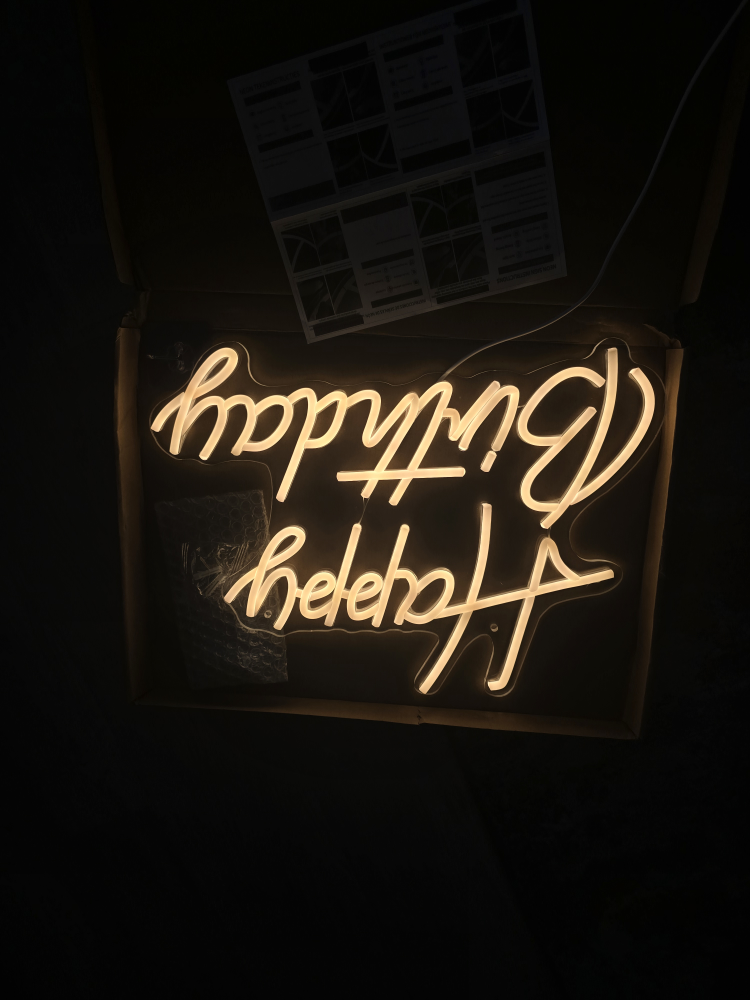 Happy Birthday Neon Sign - photo 2
