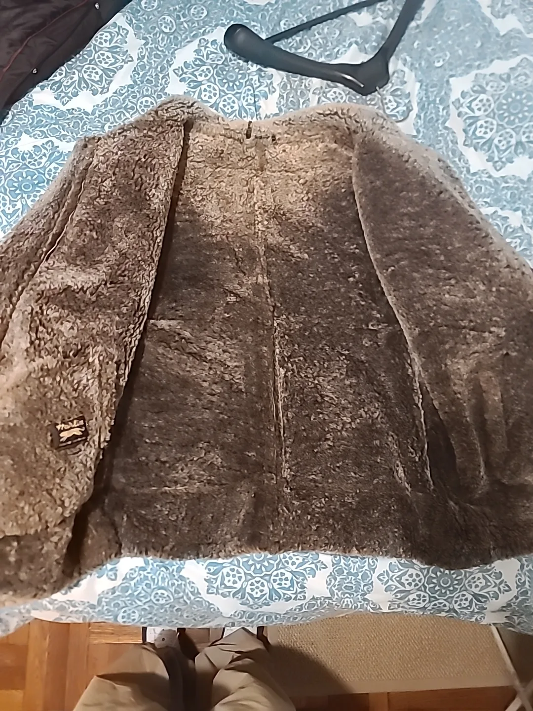 Harlin Genuine Shearling XXL Brown Leather Jacket image indicator(2)