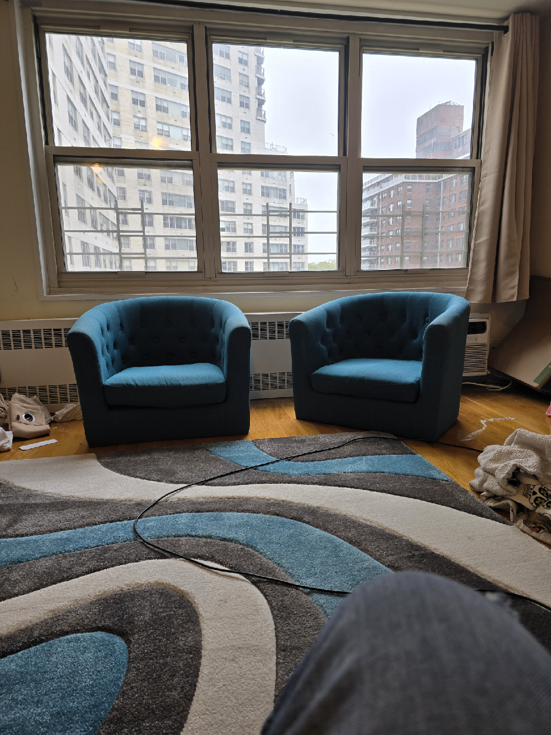 Turquois Tufted Accent Chairs-Legs Available - photo 3