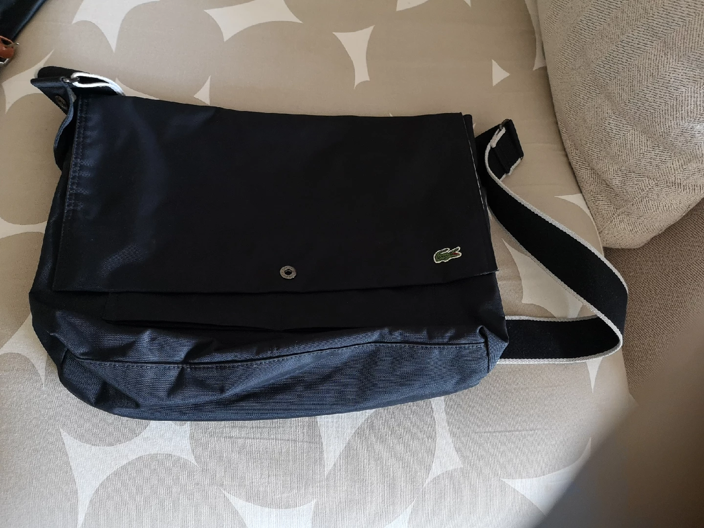 Lacoste Black Messenger Bag