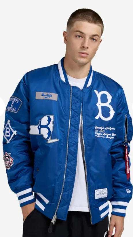 Brooklyn Dodgers x Alpha Industries MA-1 Bomber Jacket thumbnail