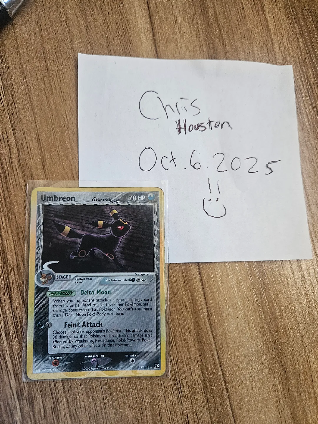 Pokemon TCG - Umbreon 17/113 ex Delta Species Holofoil image indicator(3)