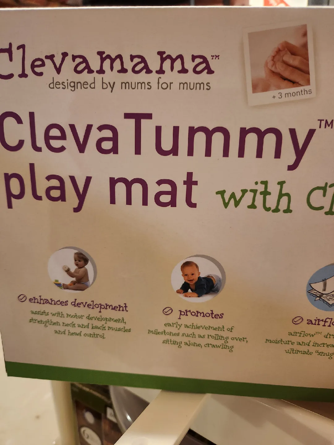 Clevamama ClevaTummy Play Mat with ClevaFoam image indicator(2)