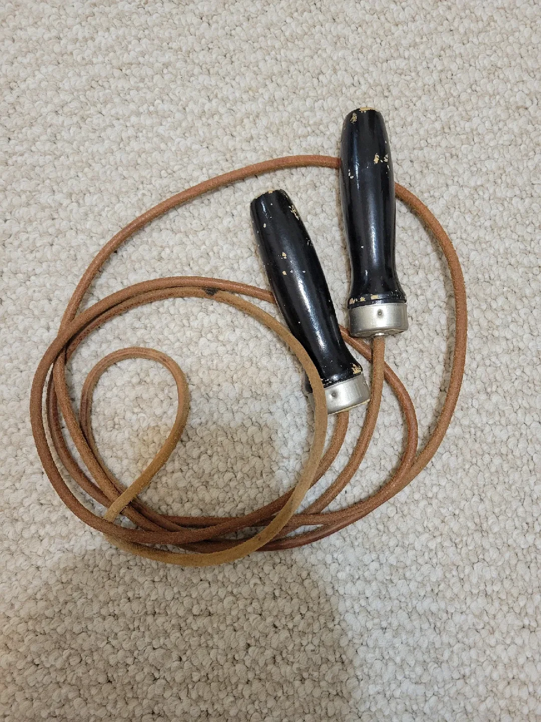 Vintage Weider Leather Skipping Rope