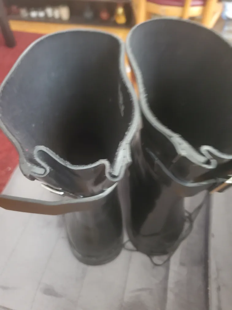 Addition elle Black Rain Boots Size 11 Wide image indicator(5)