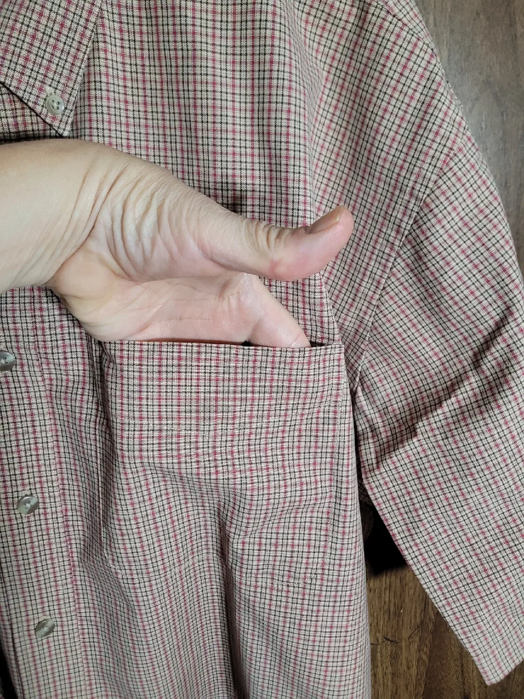 Khakis by Arrow Plaid Button-Down Shirt - XL image indicator(4)