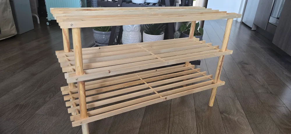 Home Basics 3-Tier Wooden Shoe Rack thumbnail