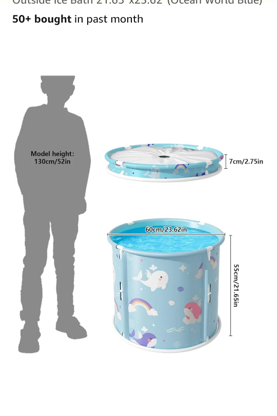 Ocean World Blue Outside Ice Bath 21.65"x23.62" - photo 4