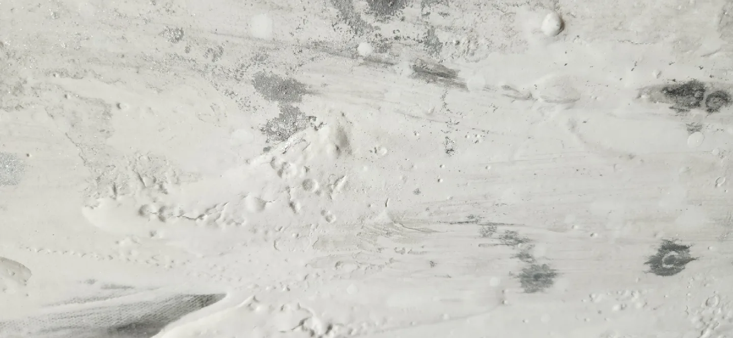 Large Textured Abstract Painting – White, Grey & Silver – 36x48″ image indicator(3)