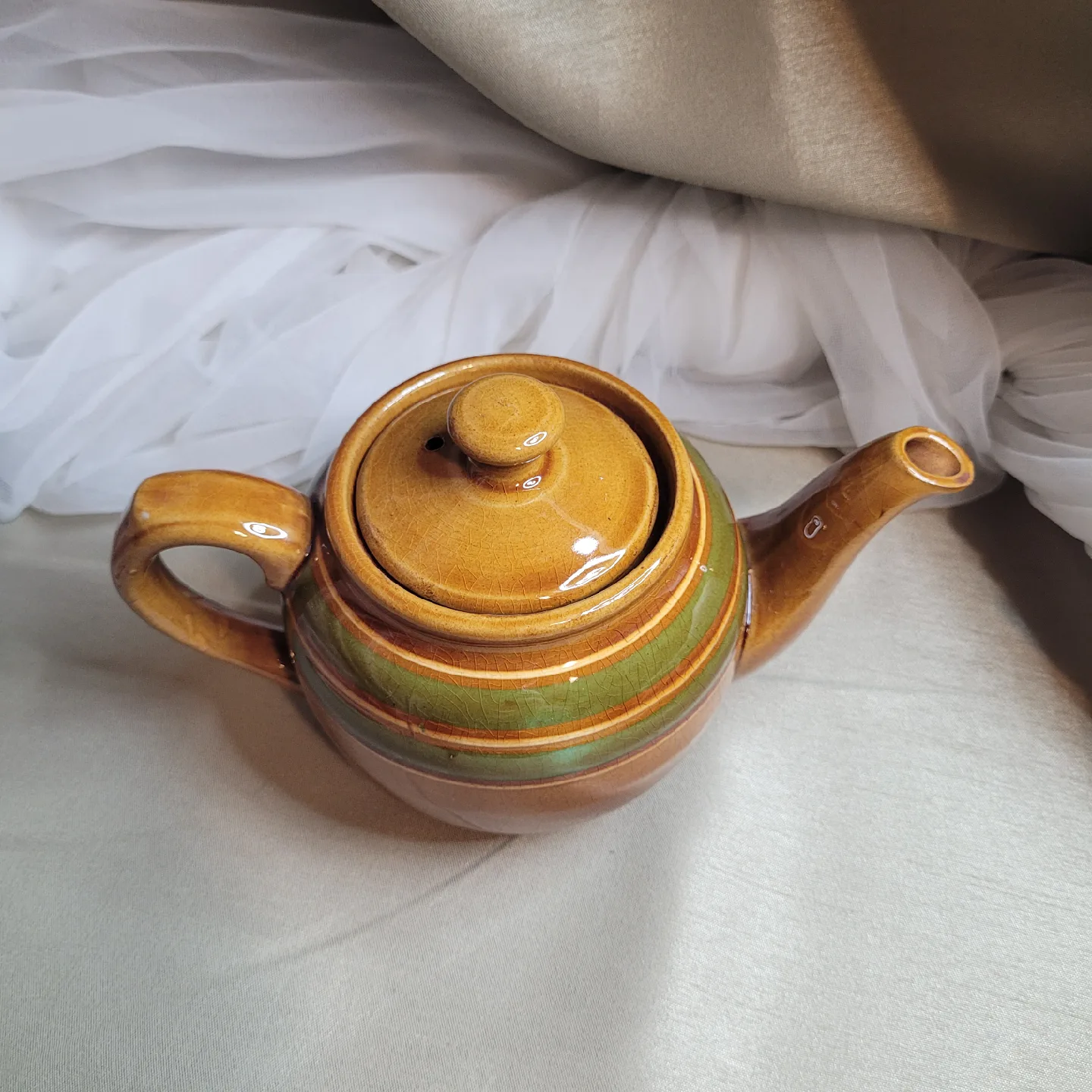 Vintage Sadler Brown Betty Single Teapot - England image indicator(3)
