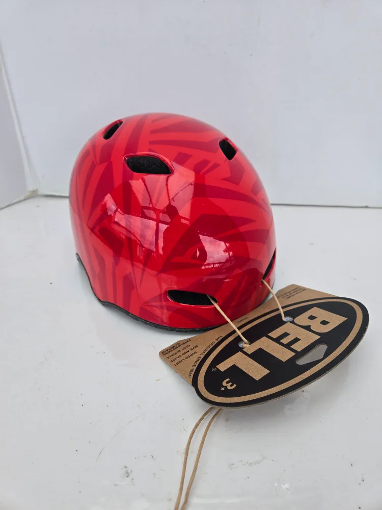 New kids toddlers red bike helmet size in photos image indicator(4)