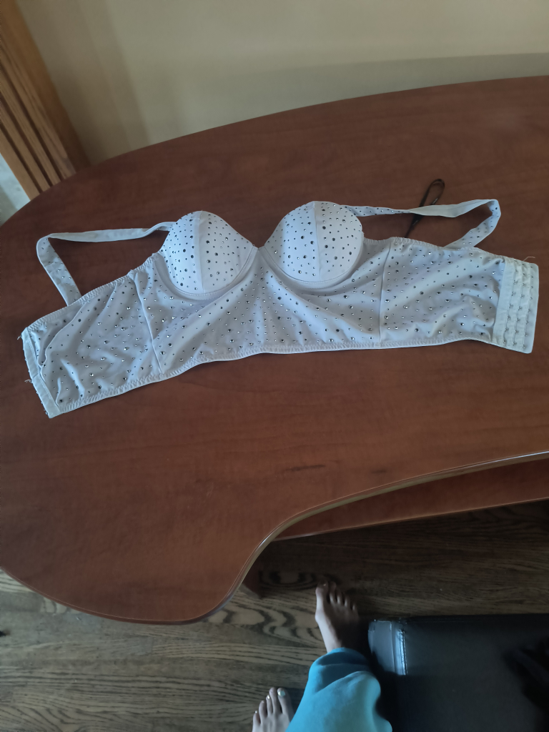 Forever 21 White Bustier - Size S