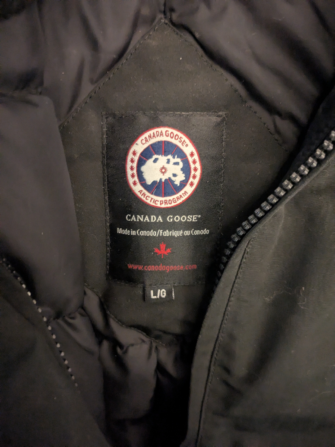 Canada Goose Black Parka - Size L/G women - photo 2