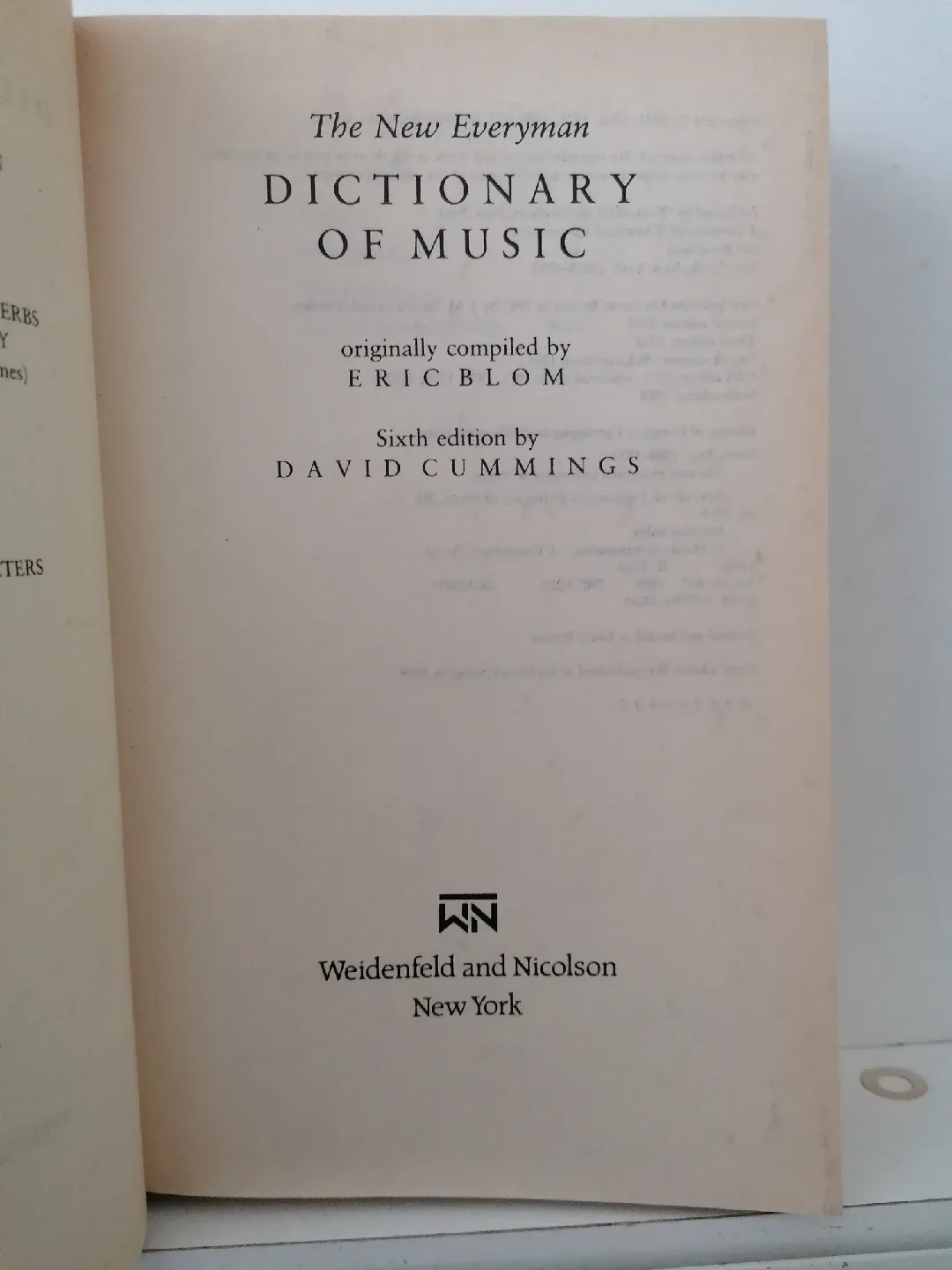 The New Everyman Dictionary of Music image indicator(5)