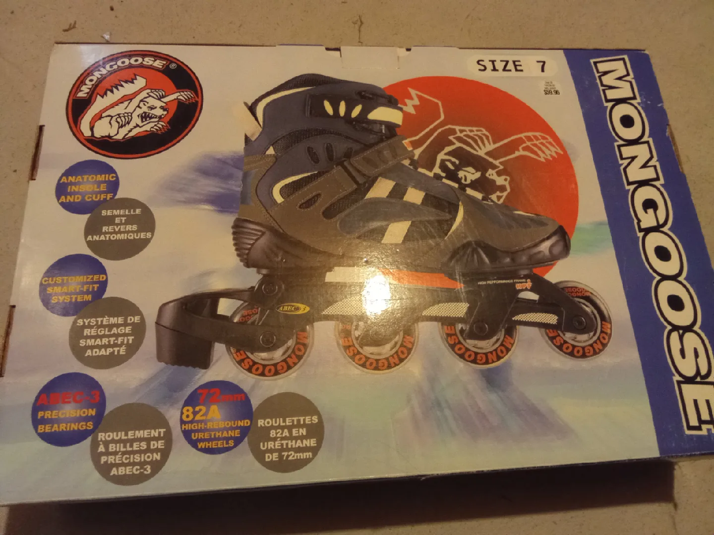 Mongoose Inline Skates - Size 7 thumbnail
